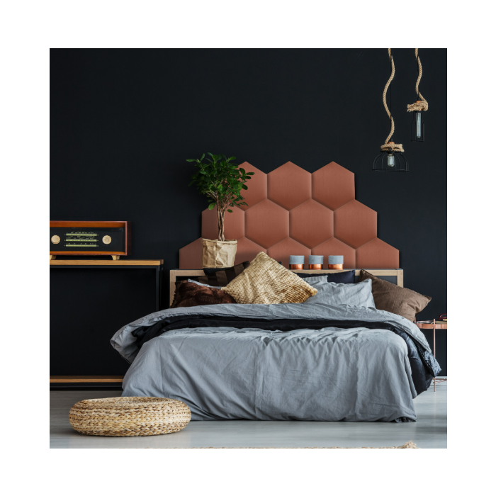 Upholstered Panel Dirty Pink